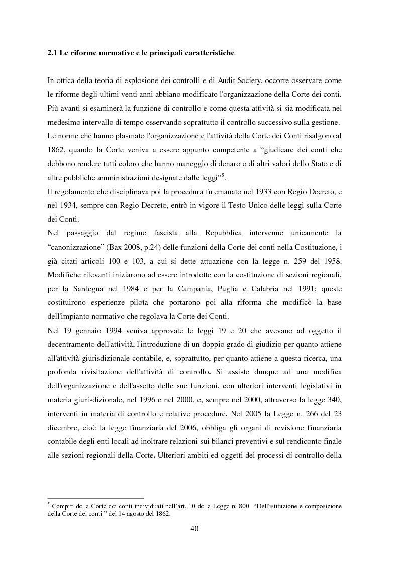 Anteprima della tesi: L’Audit Society in Italia. Analisi del sistema dei controlli della Corte dei conti, del Sistema sanitario nazionale e del Sistema universitario, Pagina 4