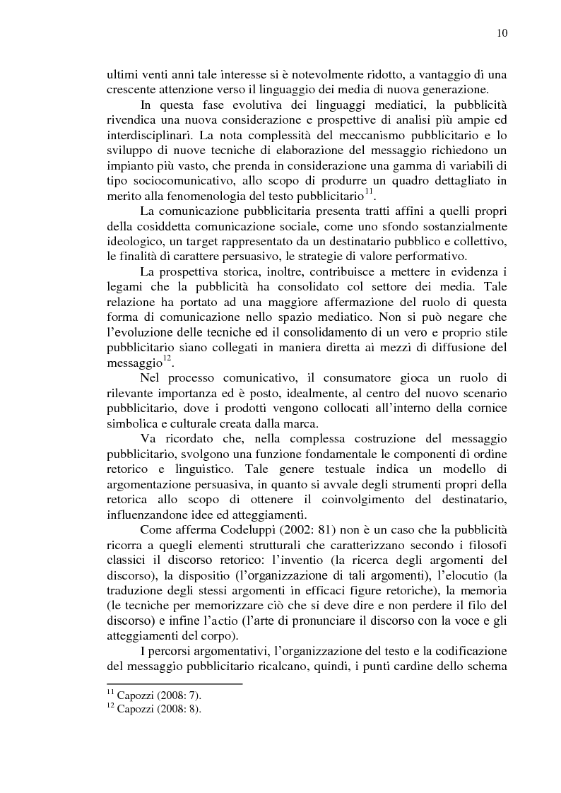 Anteprima della tesi: La comunicazione pubblicitaria online in tedesco e italiano: il caso BMW, Pagina 11