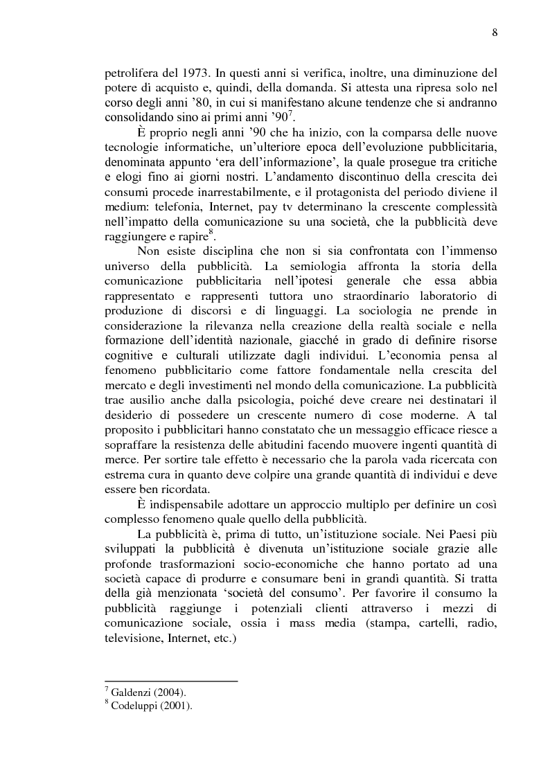 Anteprima della tesi: La comunicazione pubblicitaria online in tedesco e italiano: il caso BMW, Pagina 9