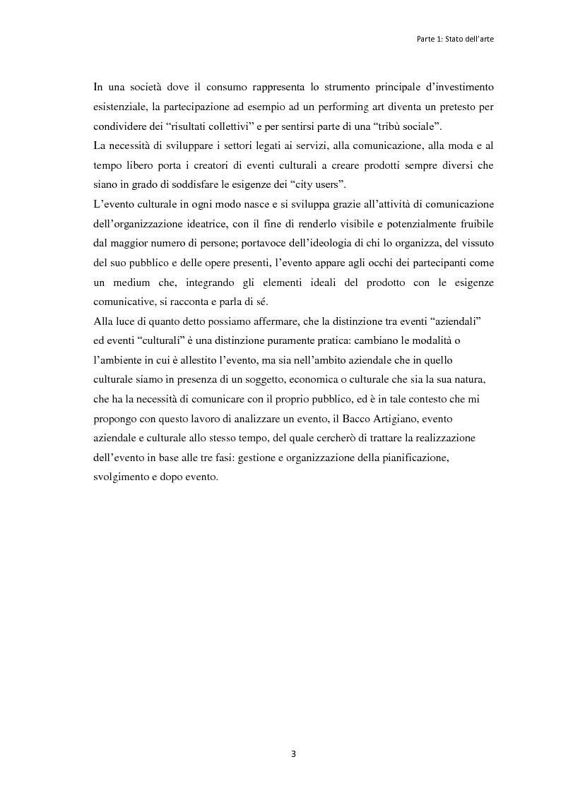 Anteprima della tesi: Le dinamiche organizzative e gestionali dell'evento "Bacco Artigiano" di Rufina, Pagina 4
