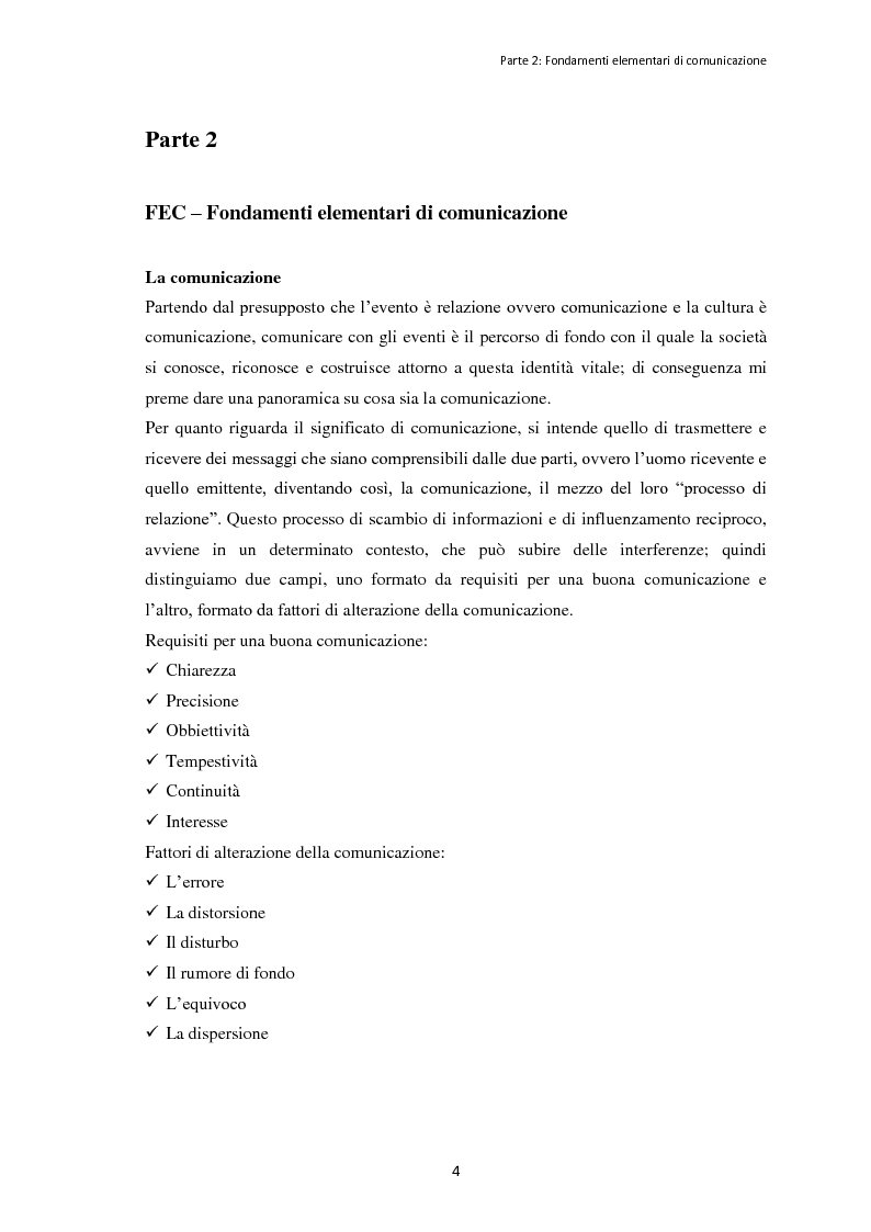 Anteprima della tesi: Le dinamiche organizzative e gestionali dell'evento "Bacco Artigiano" di Rufina, Pagina 5