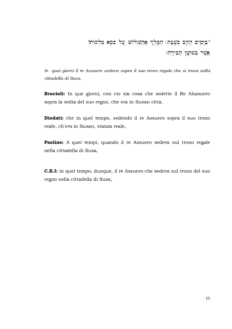 Anteprima della tesi: Il libro di Ester, Pagina 10