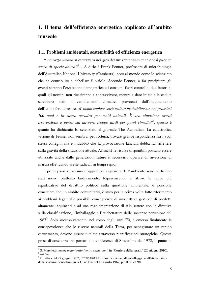 Anteprima della tesi: L'uso appropriato dell'energia nei musei, Pagina 4