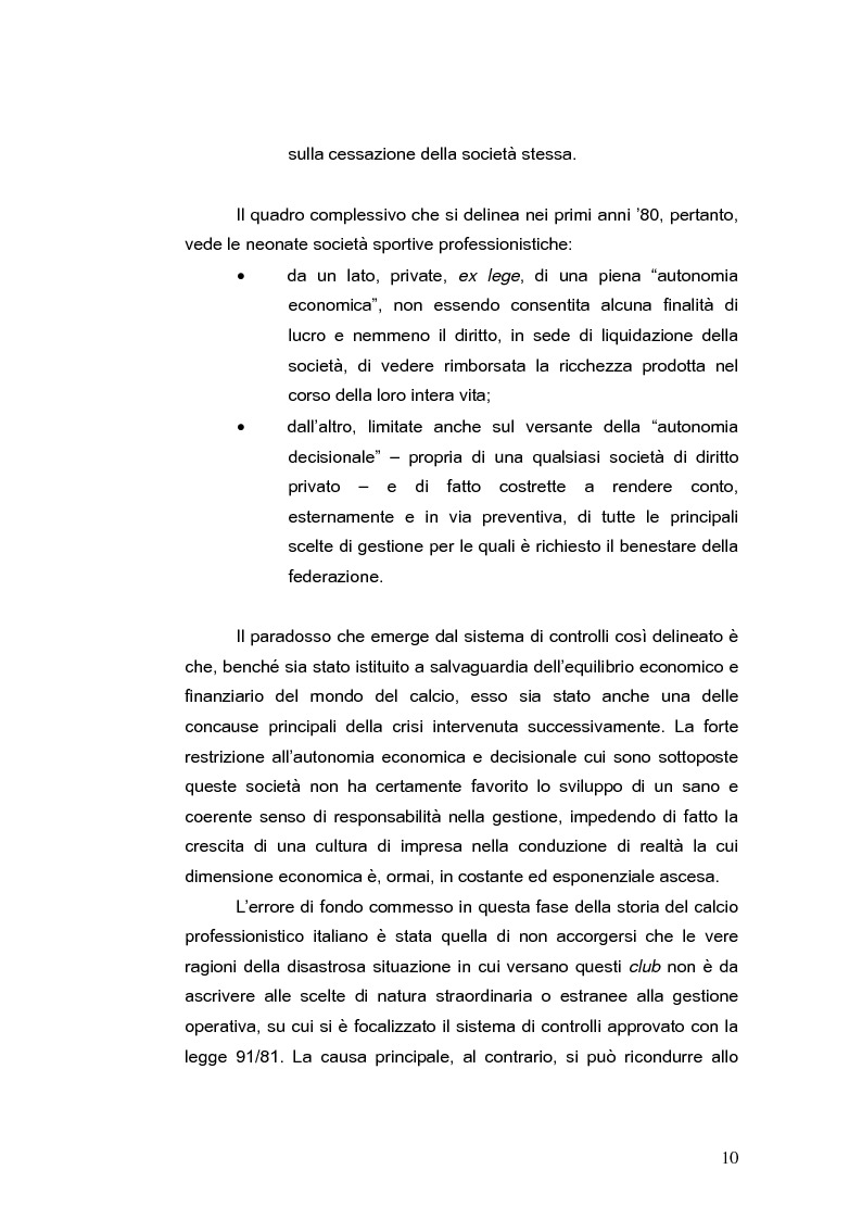 Anteprima della tesi: Il bilancio delle società di calcio: normativa nazionale e principi contabili internazionali. Analisi del caso A.S. ROMA., Pagina 15