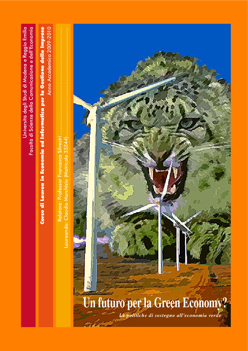 Anteprima della tesi: Un futuro per la Green Economy? Le politiche di sostegno all'economia verde, Pagina 1