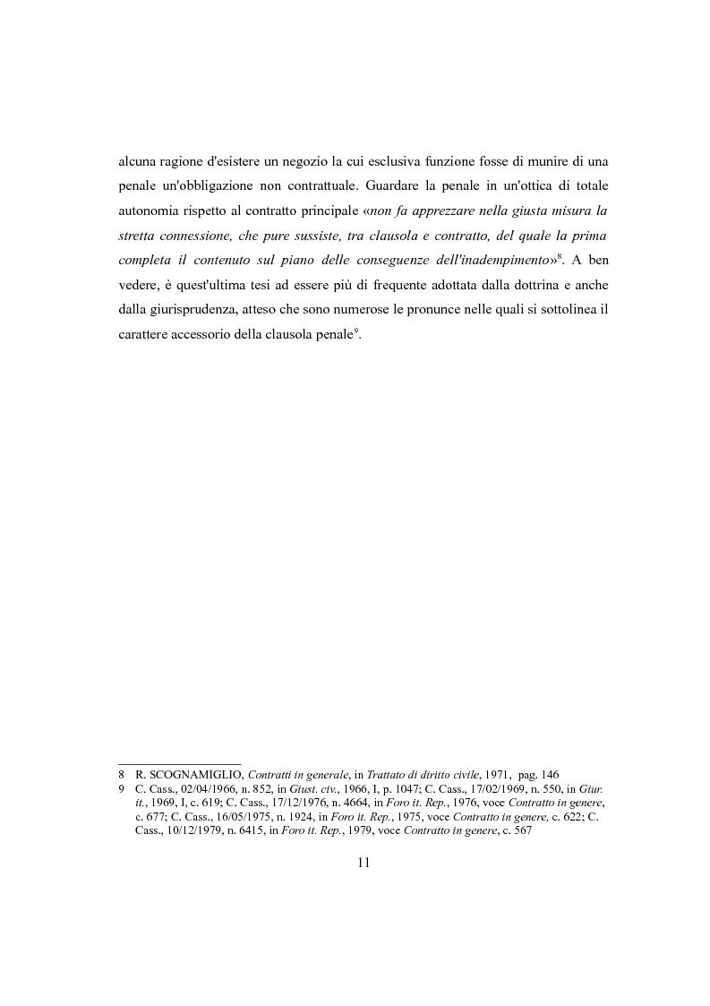 Anteprima della tesi: Clausola penale e caparra confirmatoria nei contratti con i consumatori, Pagina 9