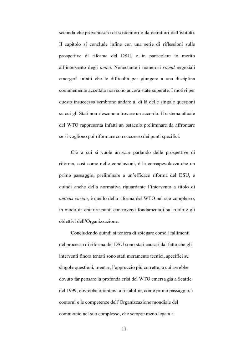 Anteprima della tesi: L’ istituto dell'amicus curiae nella funzione giurisdizionale internazionale, Pagina 10