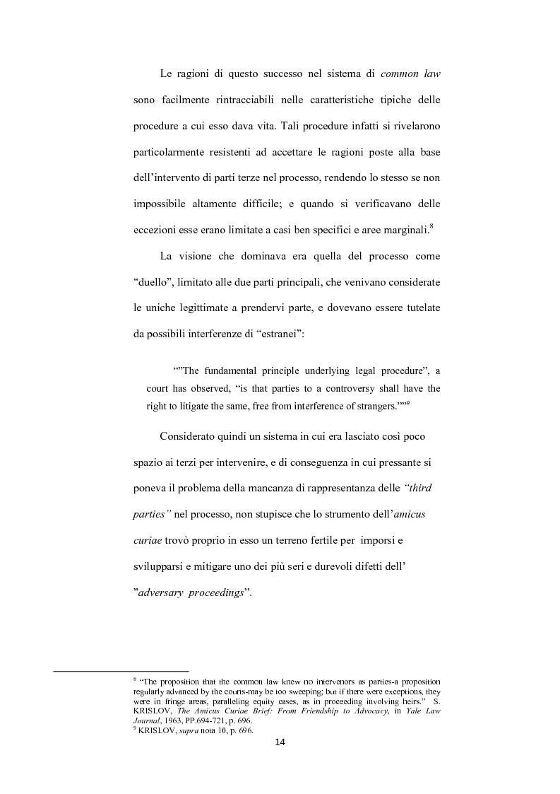Anteprima della tesi: L’ istituto dell'amicus curiae nella funzione giurisdizionale internazionale, Pagina 13