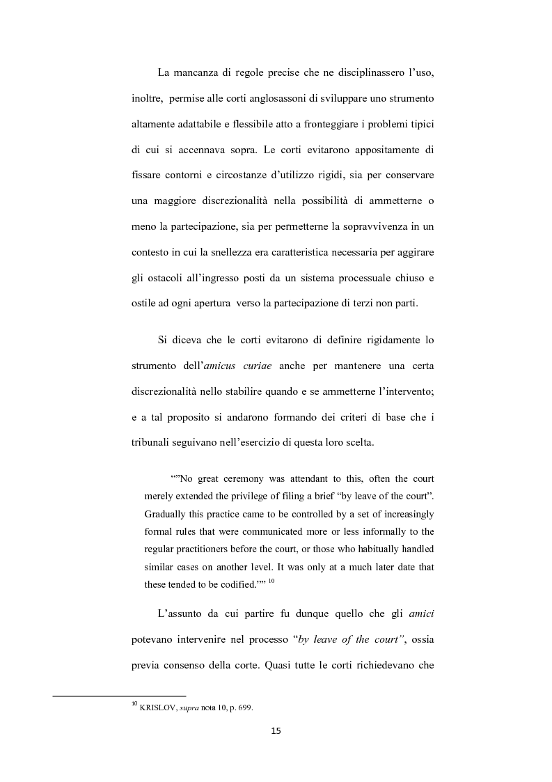 Anteprima della tesi: L’ istituto dell'amicus curiae nella funzione giurisdizionale internazionale, Pagina 14