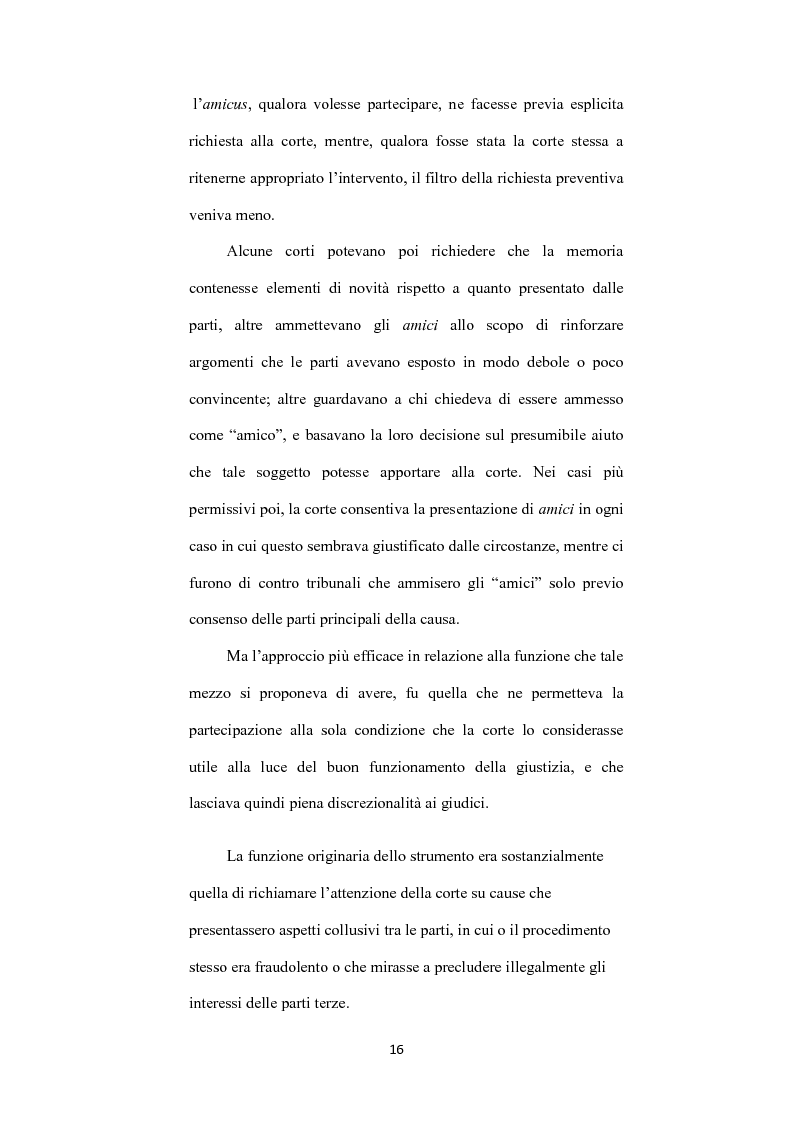 Anteprima della tesi: L’ istituto dell'amicus curiae nella funzione giurisdizionale internazionale, Pagina 15