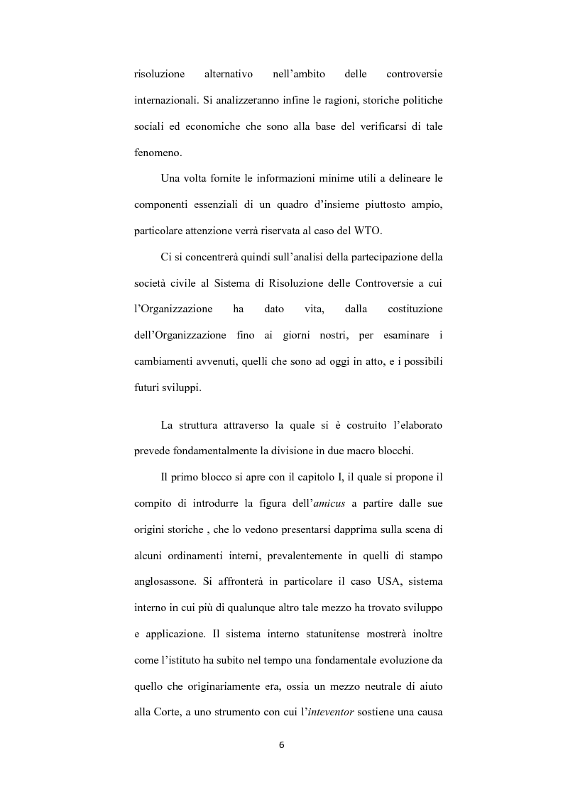 Anteprima della tesi: L’ istituto dell'amicus curiae nella funzione giurisdizionale internazionale, Pagina 5