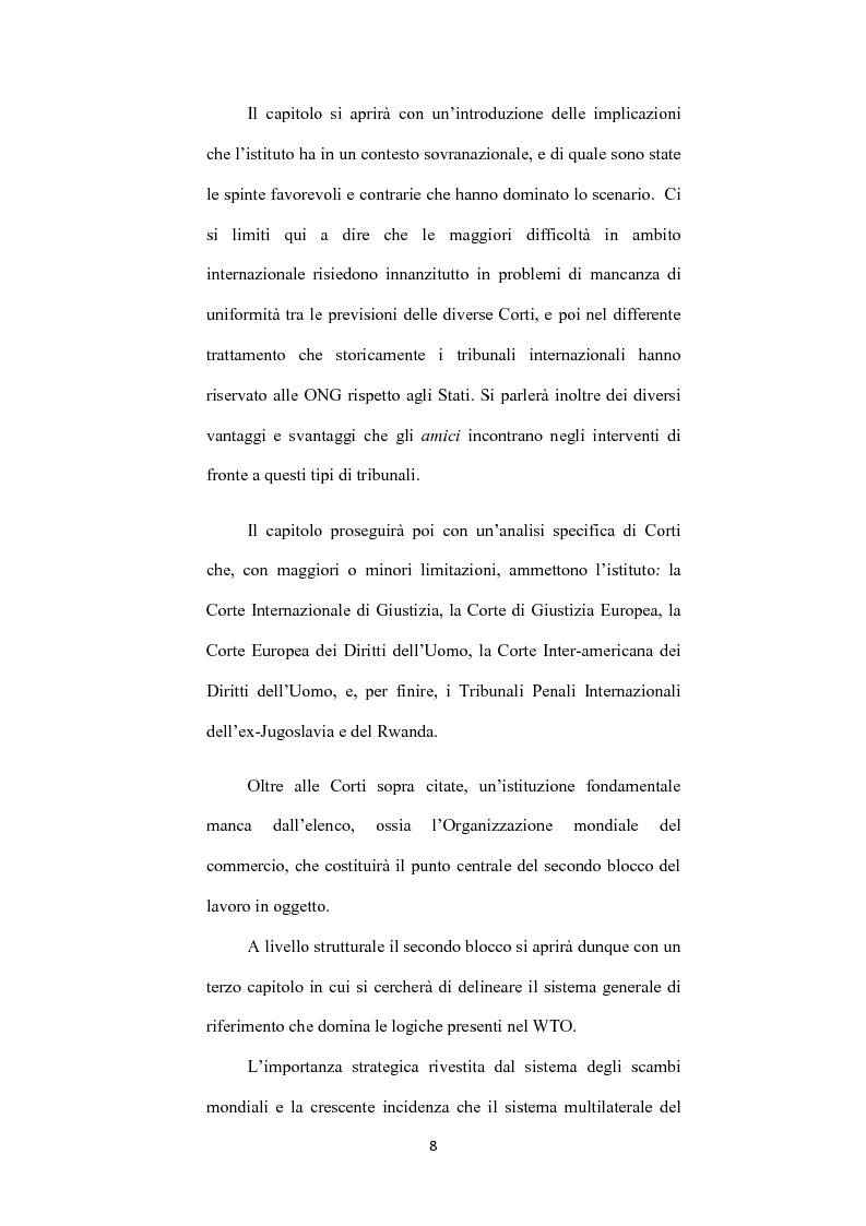Anteprima della tesi: L’ istituto dell'amicus curiae nella funzione giurisdizionale internazionale, Pagina 7