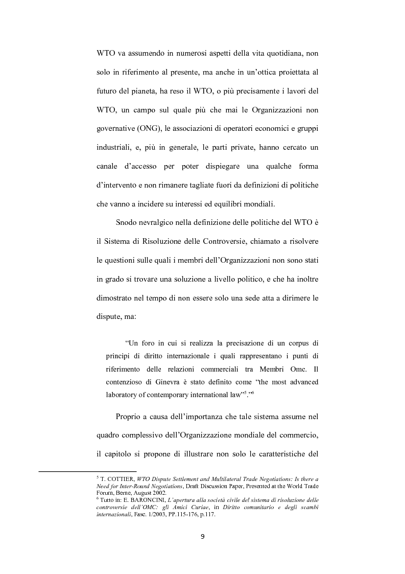 Anteprima della tesi: L’ istituto dell'amicus curiae nella funzione giurisdizionale internazionale, Pagina 8