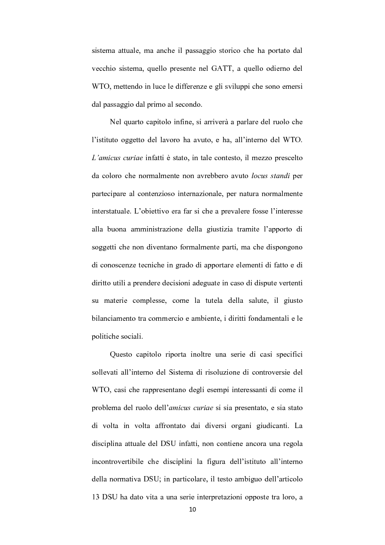 Anteprima della tesi: L’ istituto dell'amicus curiae nella funzione giurisdizionale internazionale, Pagina 9