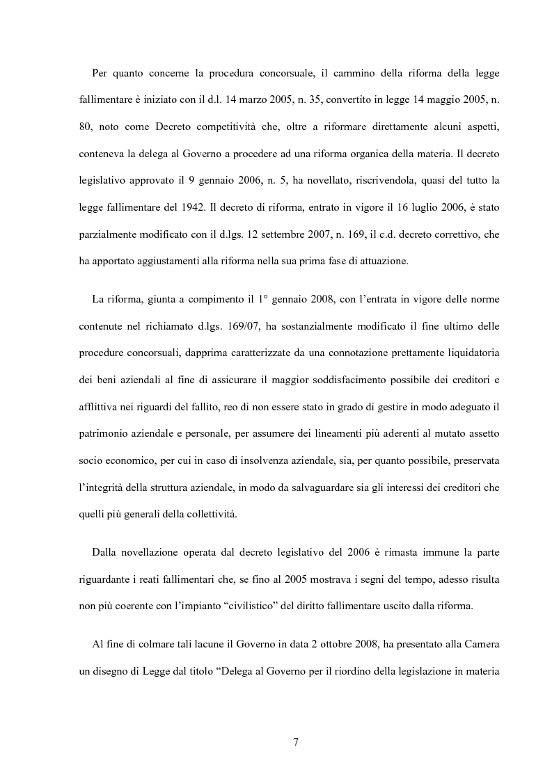 Anteprima della tesi: La riforma della disciplina penale fallimentare, Pagina 3