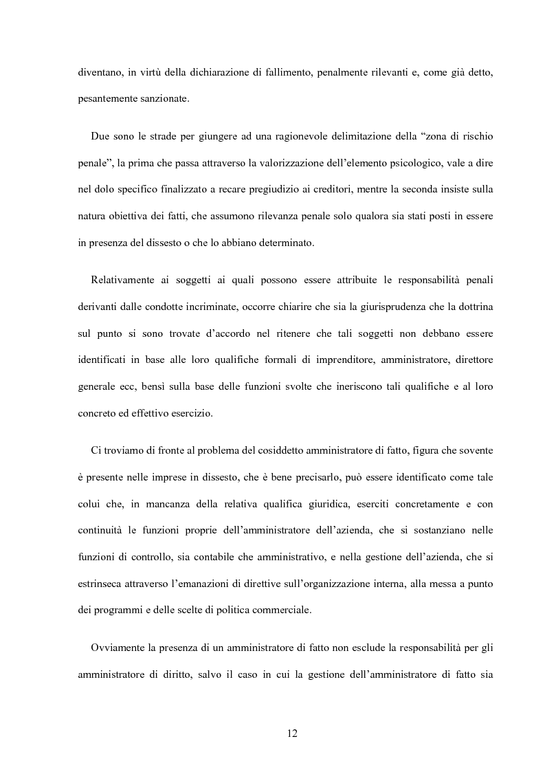 Anteprima della tesi: La riforma della disciplina penale fallimentare, Pagina 8