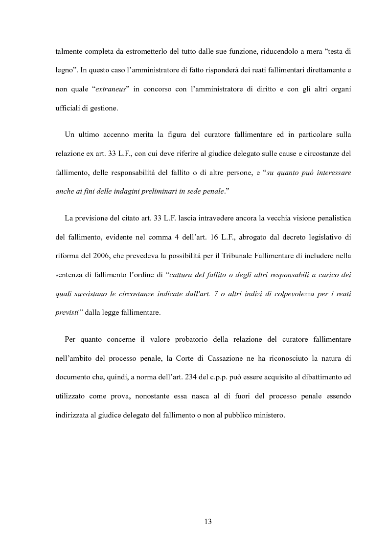 Anteprima della tesi: La riforma della disciplina penale fallimentare, Pagina 9