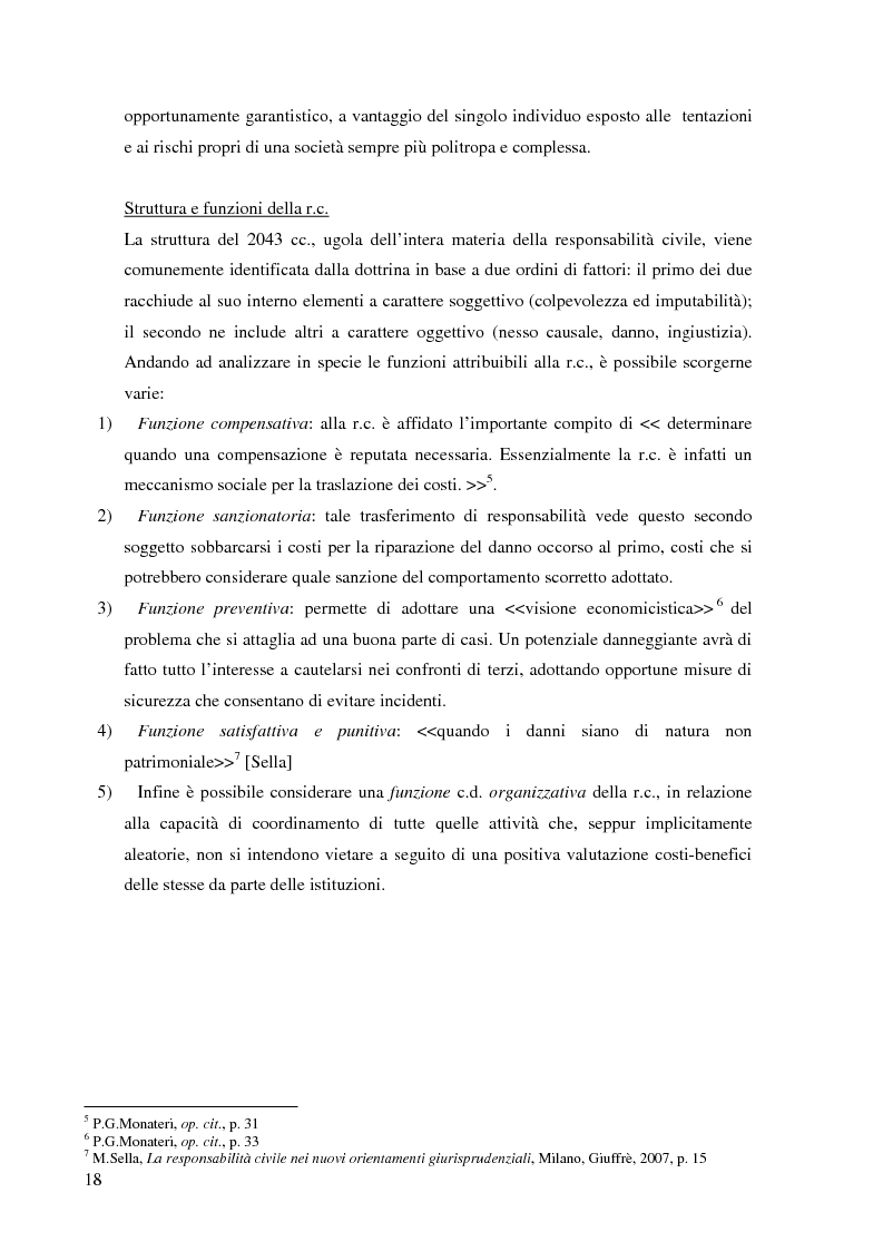 Anteprima della tesi: La risarcibilità del credito da morte del debitore nell'ordinamento italiano: un particolare sguardo alle vicende Superga e Meroni., Pagina 7