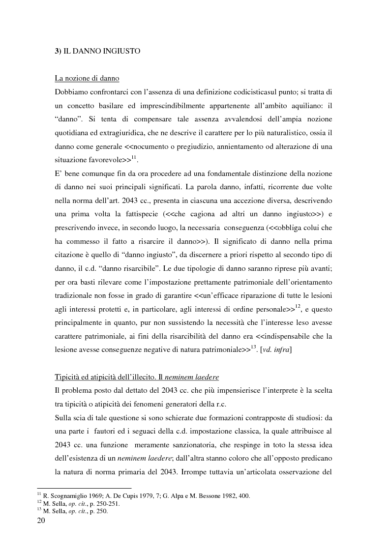 Anteprima della tesi: La risarcibilità del credito da morte del debitore nell'ordinamento italiano: un particolare sguardo alle vicende Superga e Meroni., Pagina 9