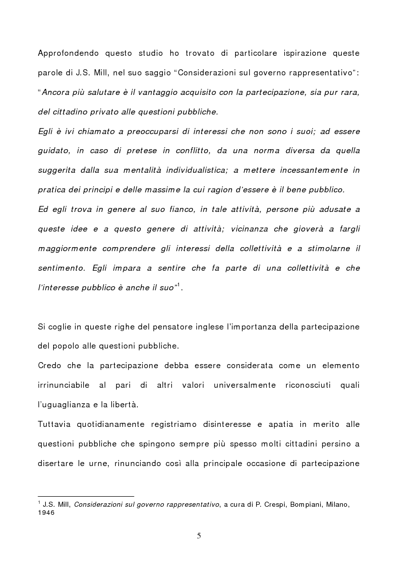 Anteprima della tesi: La comunicazione pubblica: da leva all'accesso alla P.A. a strumento per la democrazia partecipativa., Pagina 3