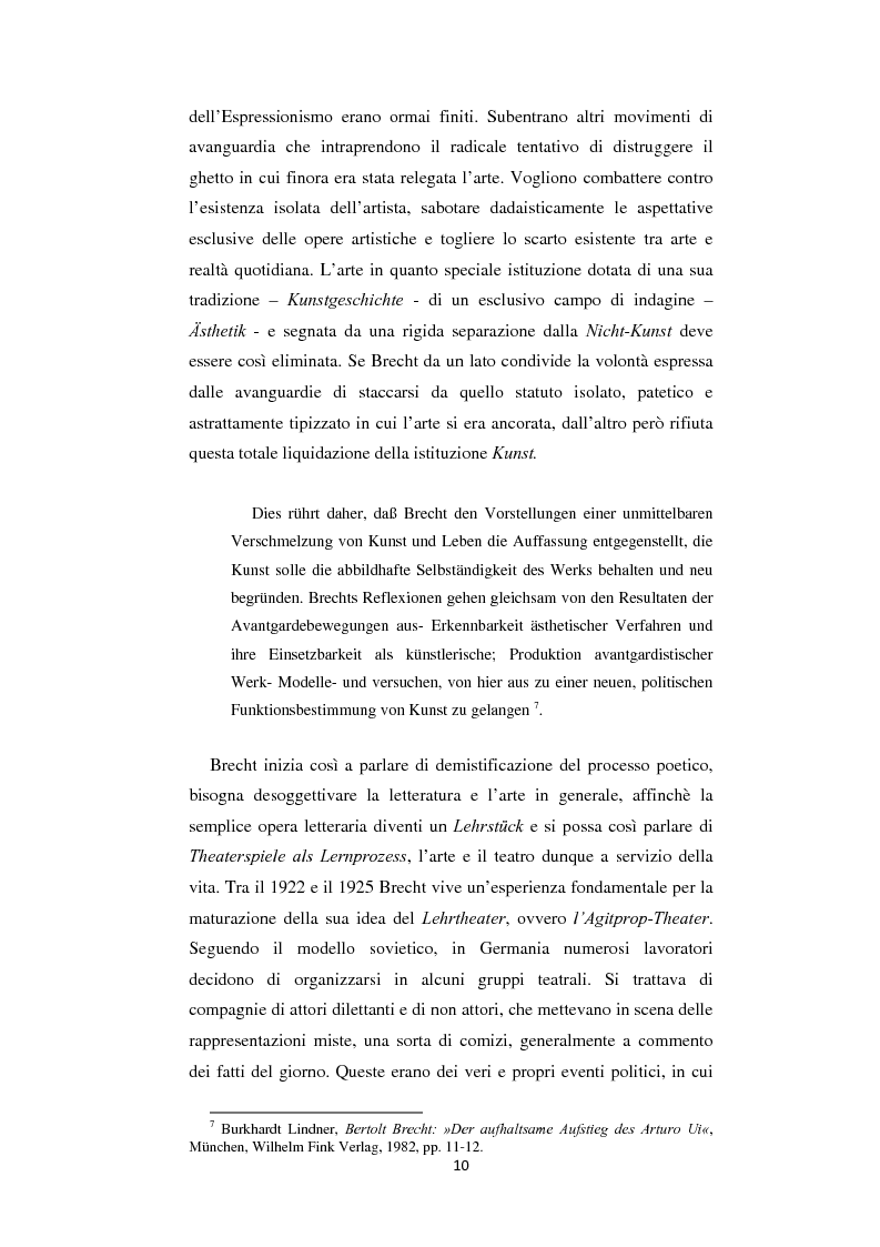 Anteprima della tesi: Il nazionalsocialismo nel teatro del tardo Brecht, Pagina 10