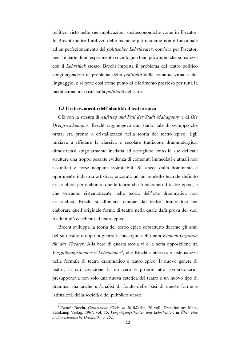 Anteprima della tesi: Il nazionalsocialismo nel teatro del tardo Brecht, Pagina 12