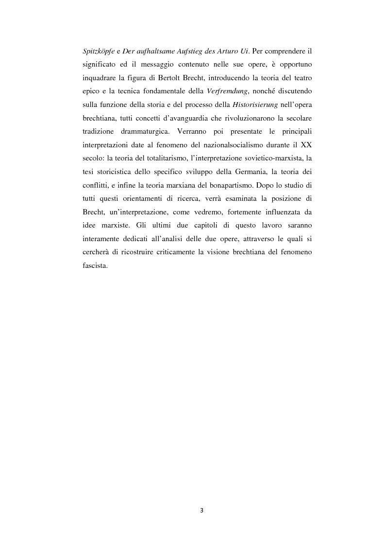 Anteprima della tesi: Il nazionalsocialismo nel teatro del tardo Brecht, Pagina 4