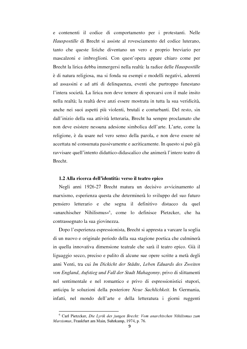 Anteprima della tesi: Il nazionalsocialismo nel teatro del tardo Brecht, Pagina 9