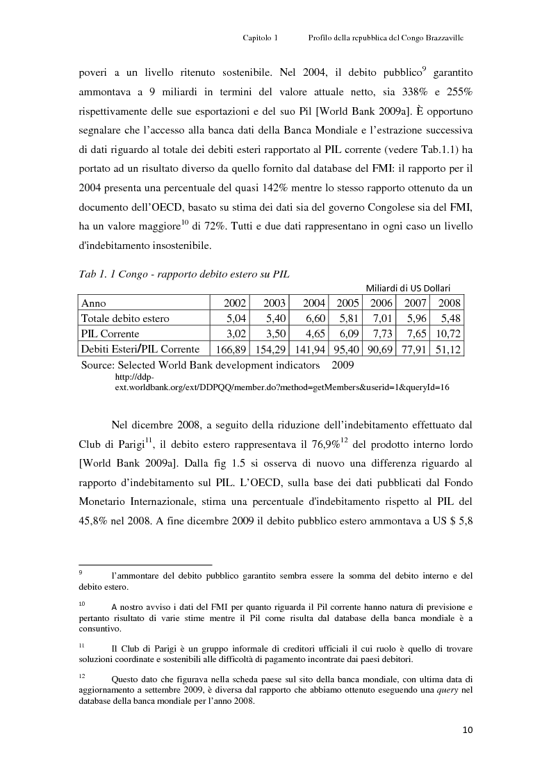 Estratto dalla tesi: Gli investimenti Eni in Congo Brazzaville: trade-off tra profitti e protezione dell'ambiente e della società civile