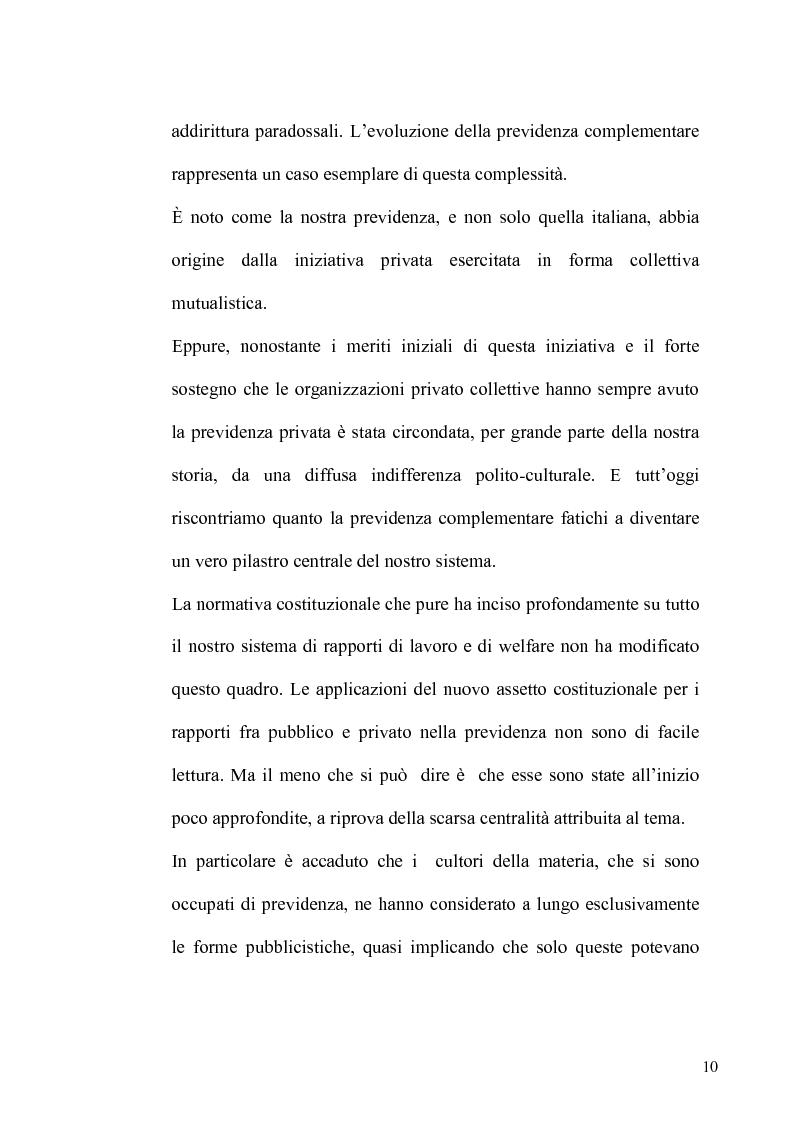Anteprima della tesi: Regime fiscale della previdenza complementare, Pagina 11
