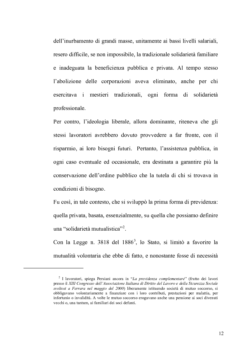 Anteprima della tesi: Regime fiscale della previdenza complementare, Pagina 13