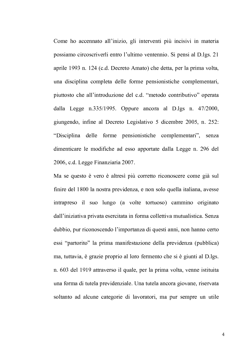 Anteprima della tesi: Regime fiscale della previdenza complementare, Pagina 5