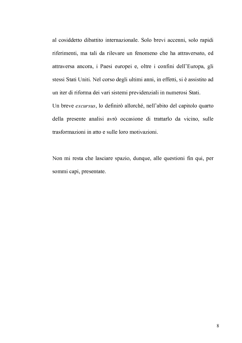 Anteprima della tesi: Regime fiscale della previdenza complementare, Pagina 9