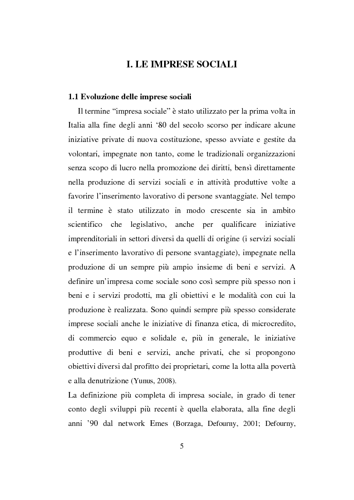 Anteprima della tesi: Valutazione delle competenze nelle imprese sociali, Pagina 4