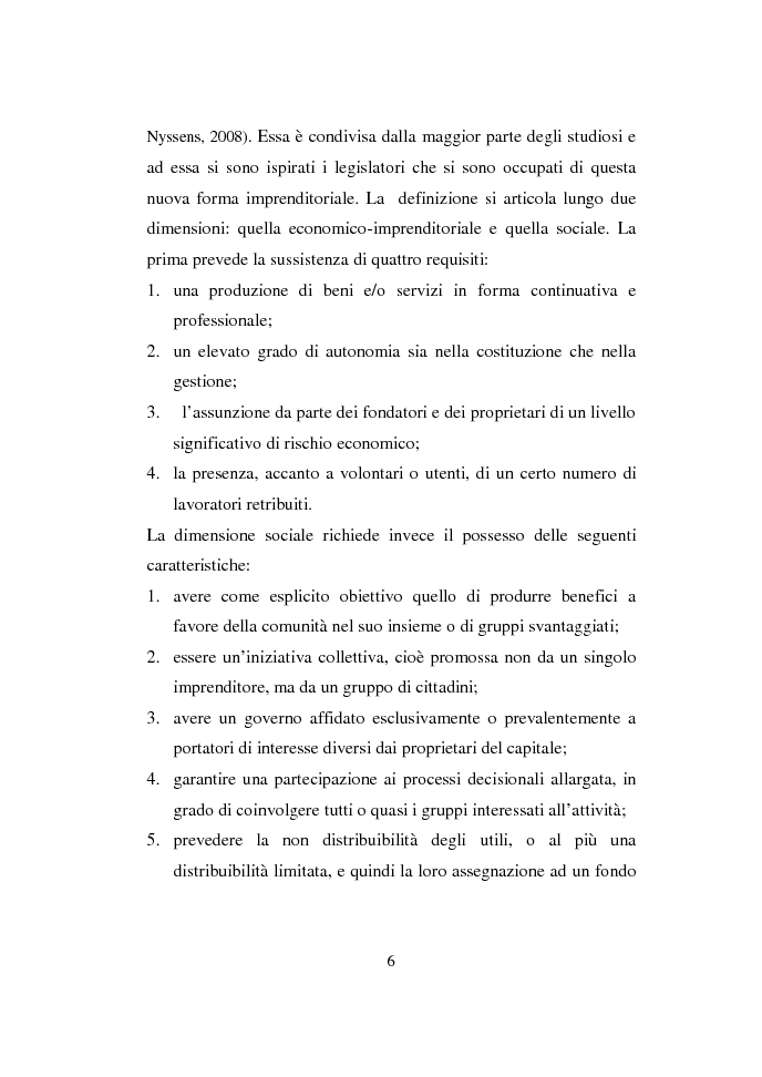 Anteprima della tesi: Valutazione delle competenze nelle imprese sociali, Pagina 5