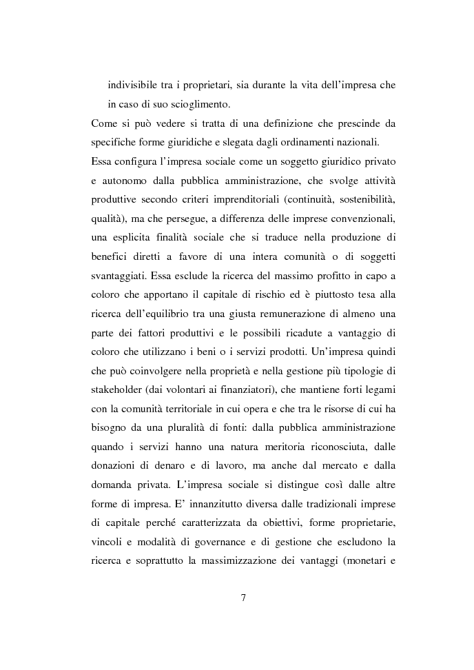 Anteprima della tesi: Valutazione delle competenze nelle imprese sociali, Pagina 6