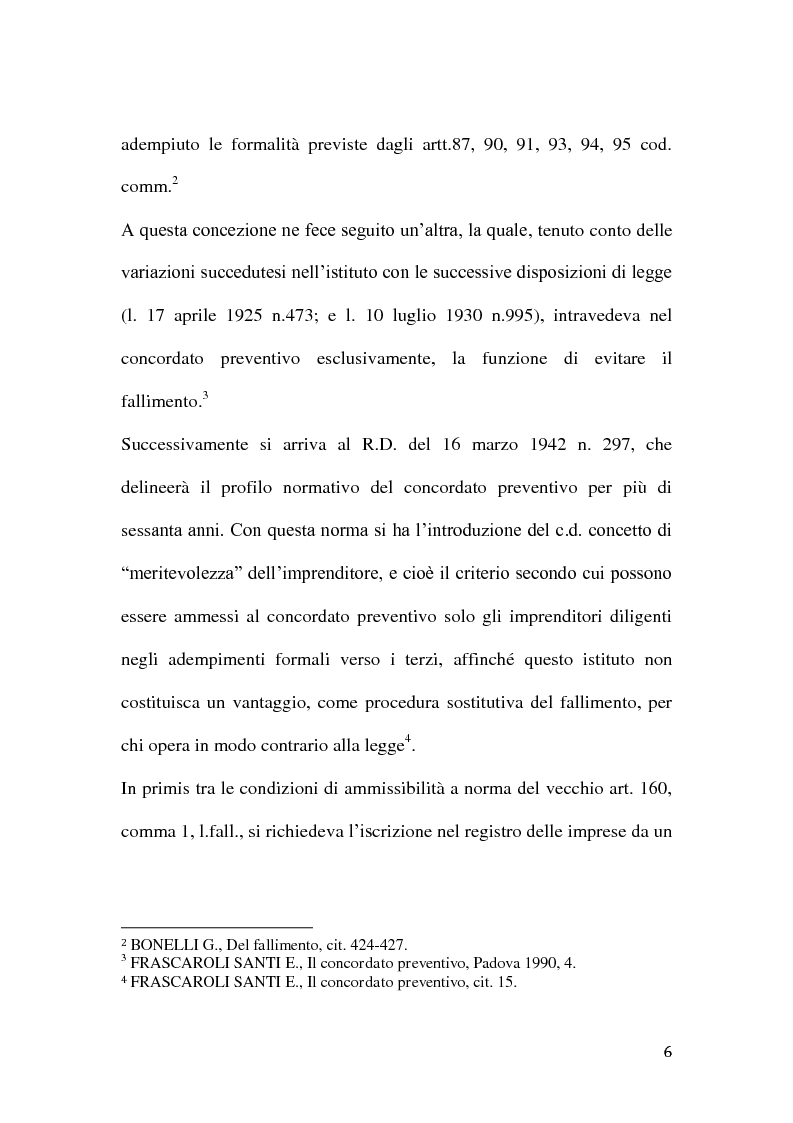 Anteprima della tesi: Le classi di creditori nel concordato preventivo, Pagina 5