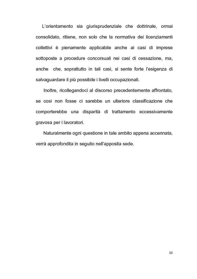 Anteprima della tesi: Licenziamento collettivo per riduzione del personale, Pagina 6
