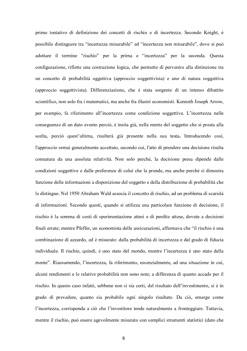 Anteprima della tesi: Modelli per lo studio della volatilità: analisi e applicazioni, Pagina 8