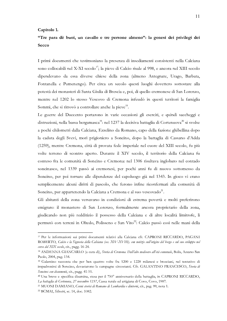 Anteprima della tesi: Una terra separata ai confini del Ducato. Privilegi ed esenzioni della Calciana nel XVIII secolo, Pagina 8