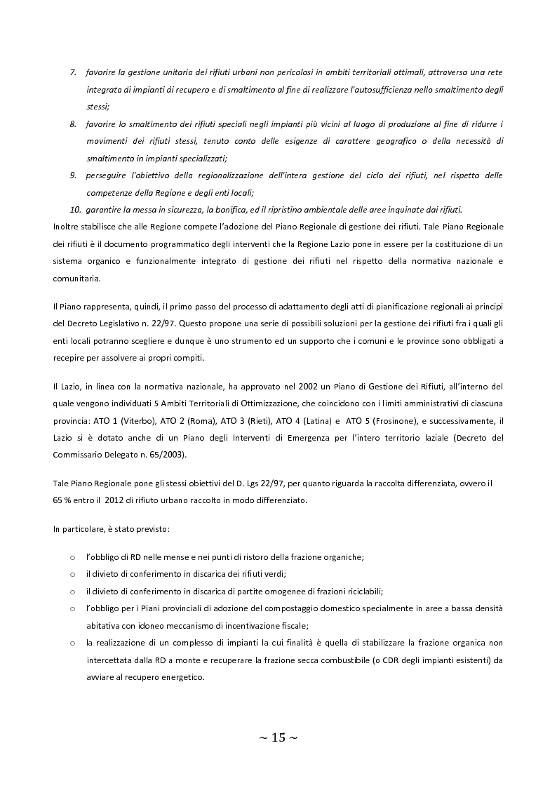 Anteprima della tesi: Trattamento e smaltimento dei Rifiuti Solidi Urbani all'interno del Parco Nazionale del Circeo, Pagina 11
