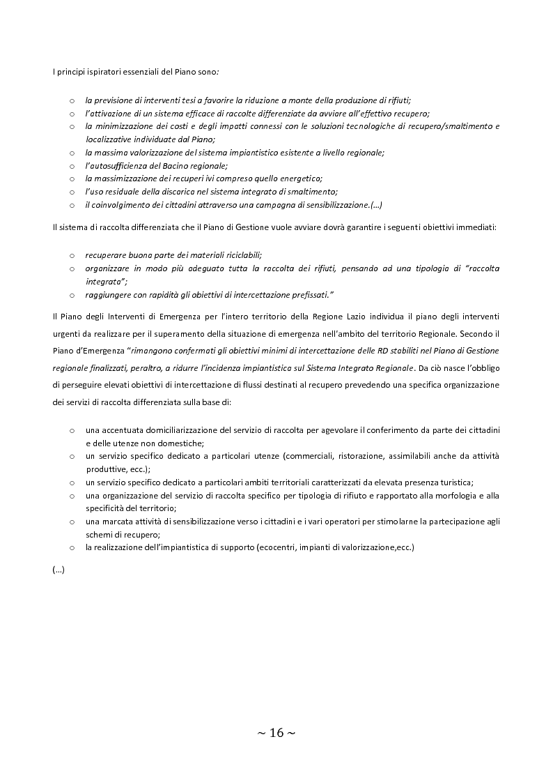 Anteprima della tesi: Trattamento e smaltimento dei Rifiuti Solidi Urbani all'interno del Parco Nazionale del Circeo, Pagina 12