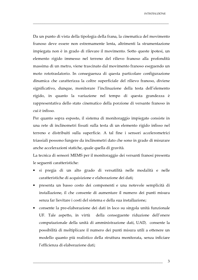 Anteprima della tesi: Validazione di un sistema di sensori di spostamenti per il monitoraggio delle frane, Pagina 4