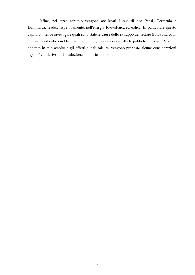 Anteprima della tesi: Le fonti energetiche rinnovabili: un'opportunità di crescita, Pagina 3