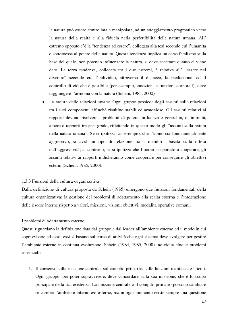 Anteprima della tesi: Il ruolo della cultura organizzativa nel goal setting di gruppo in un contesto bancario, Pagina 12