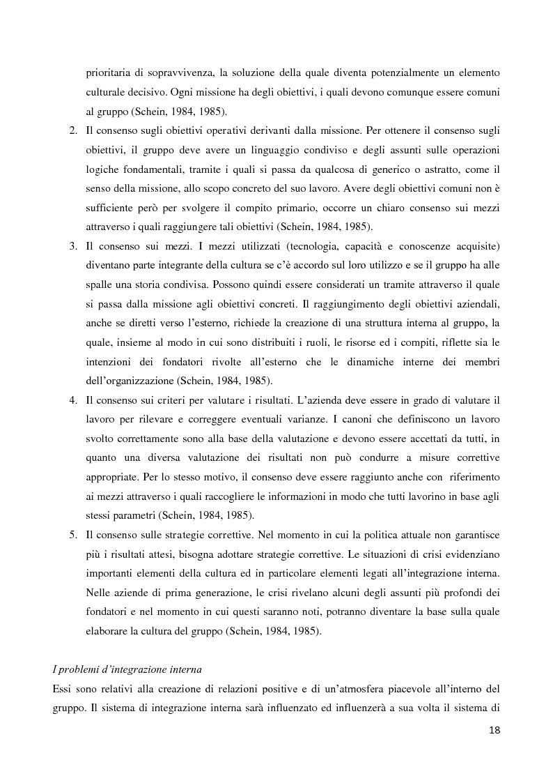 Anteprima della tesi: Il ruolo della cultura organizzativa nel goal setting di gruppo in un contesto bancario, Pagina 13
