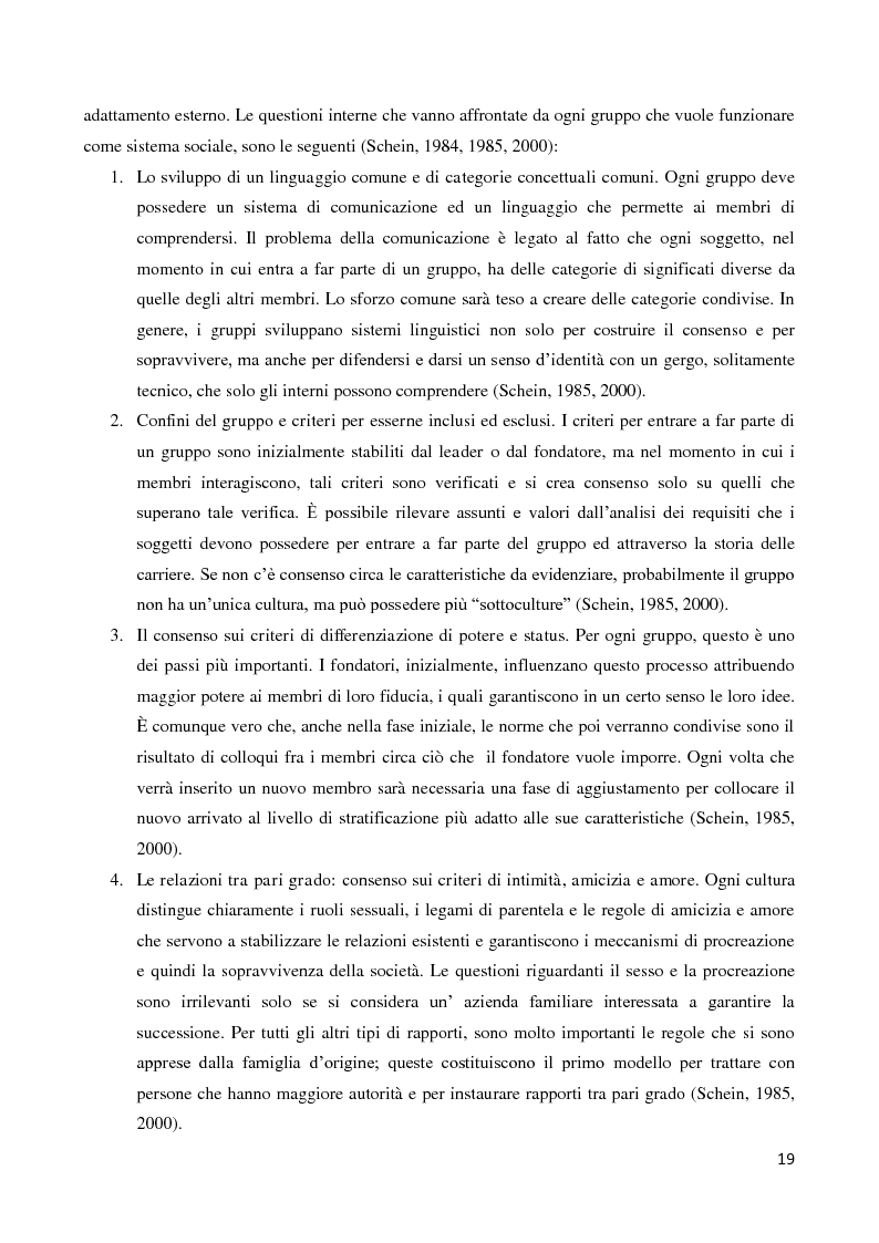 Anteprima della tesi: Il ruolo della cultura organizzativa nel goal setting di gruppo in un contesto bancario, Pagina 14