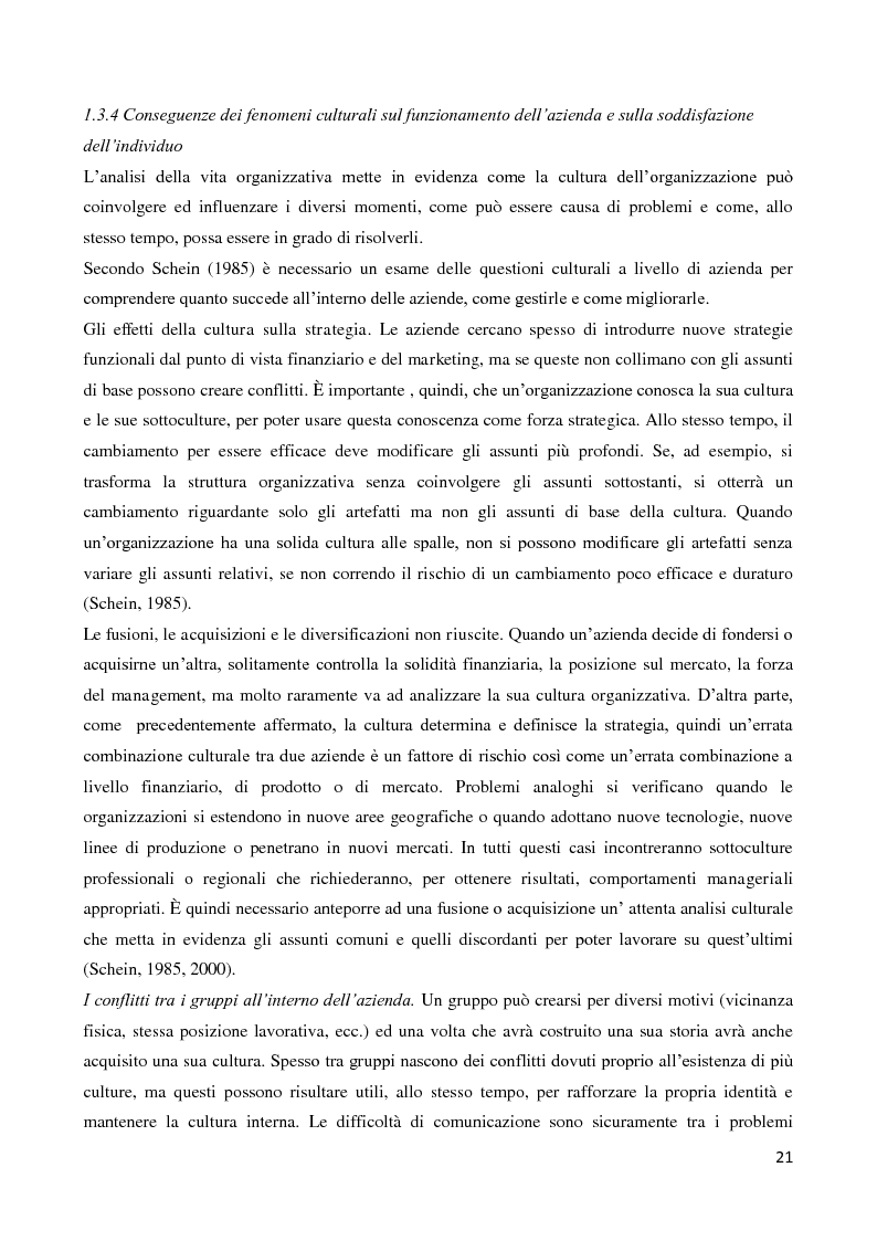 Anteprima della tesi: Il ruolo della cultura organizzativa nel goal setting di gruppo in un contesto bancario, Pagina 16