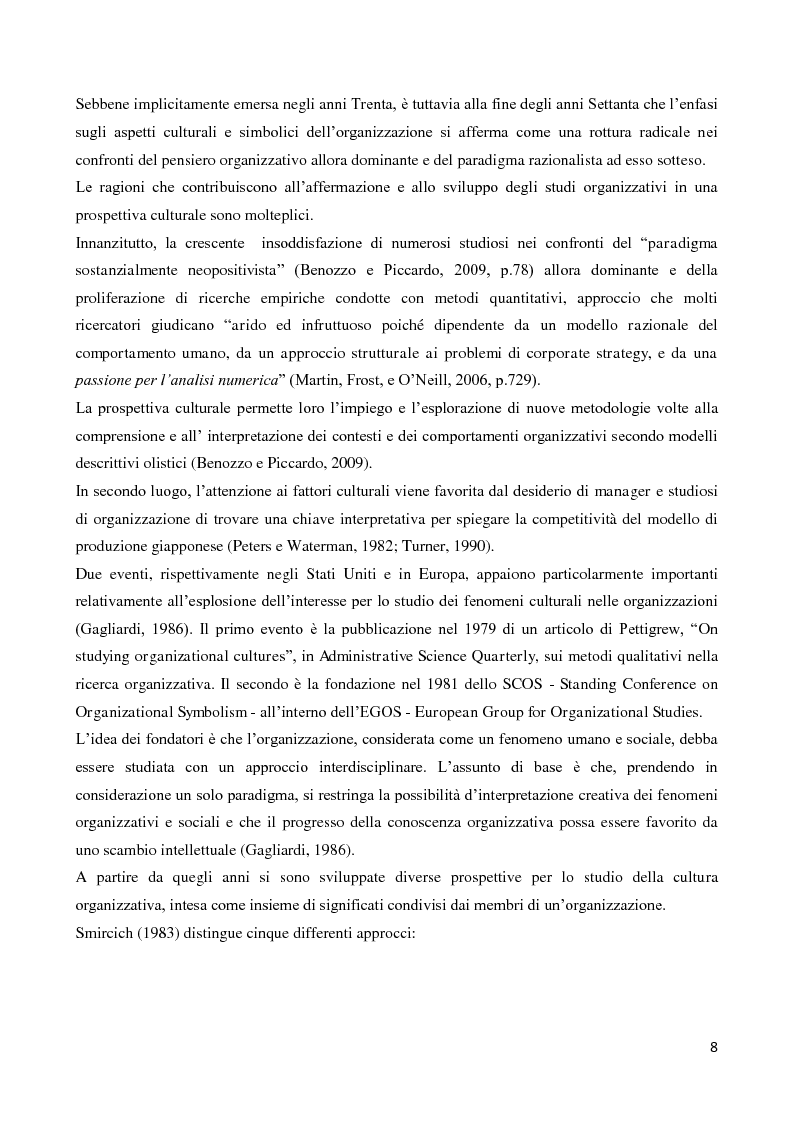 Anteprima della tesi: Il ruolo della cultura organizzativa nel goal setting di gruppo in un contesto bancario, Pagina 3