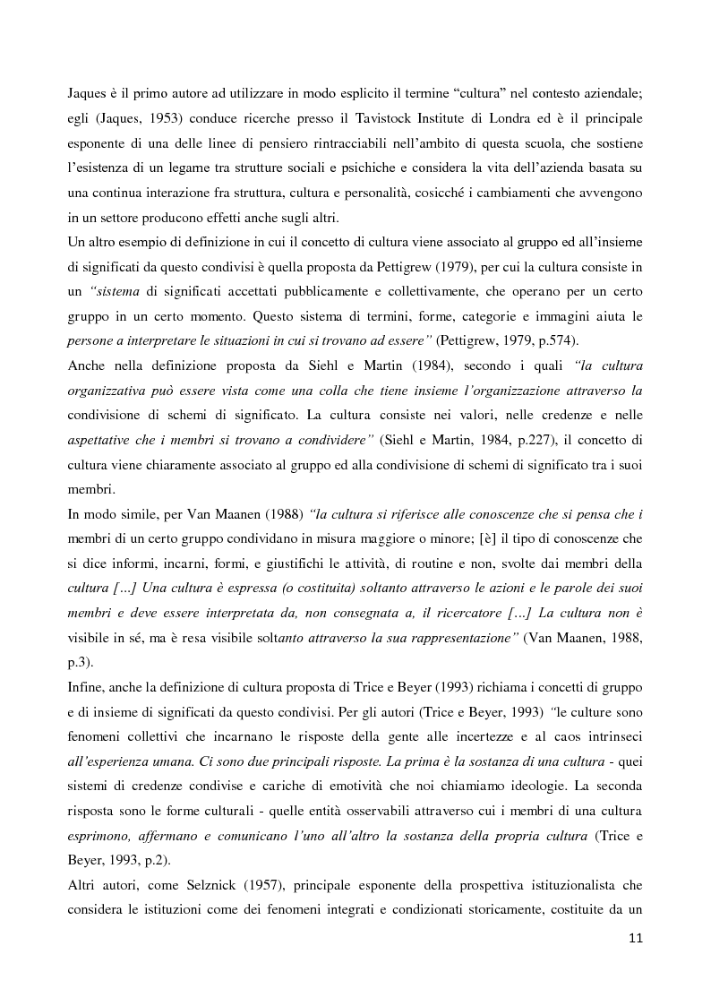 Anteprima della tesi: Il ruolo della cultura organizzativa nel goal setting di gruppo in un contesto bancario, Pagina 6